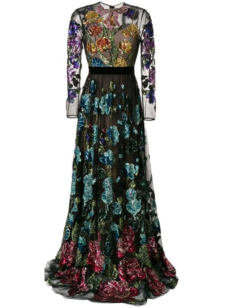 gucci floral dress 2016|Gucci maxi dress floral.